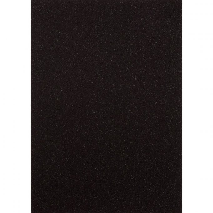 5 Feuilles de papier pailleté - format A4 - couleur : noir - 250g