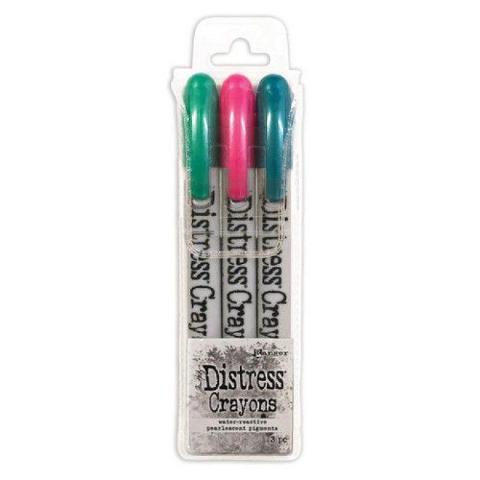 Crayons distress, Ranger, set de 3 crayons, perlescent - set 4