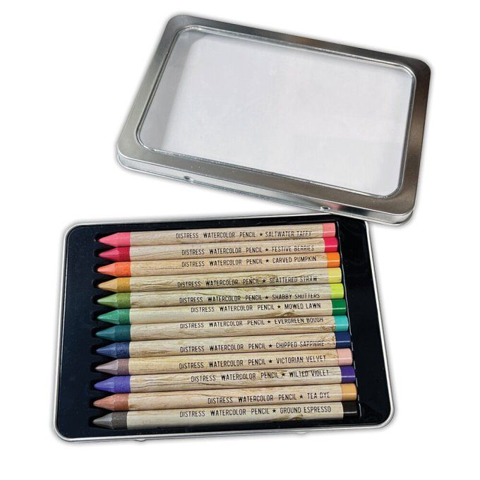12 crayons - Distress watercolor - kit 4