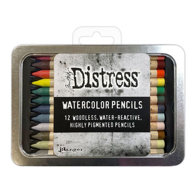 12 crayons - Distress watercolor - kit 5