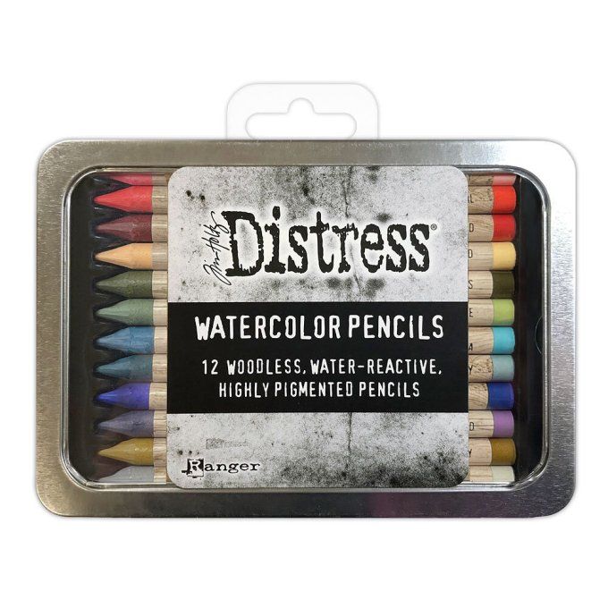 12 crayons - Distress watercolor - kit 6