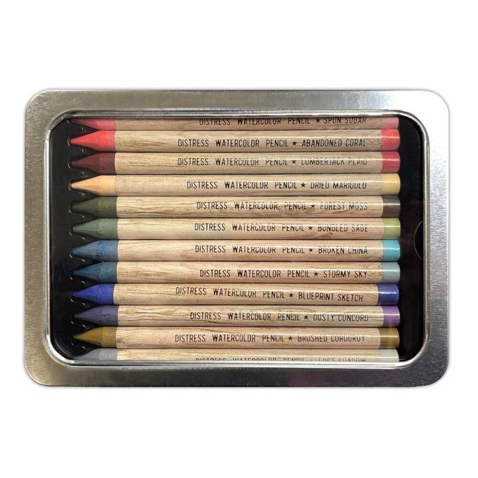 12 crayons - Distress watercolor - kit 6