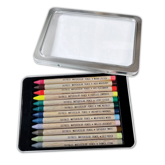 12 crayons - Distress watercolor - kit 5