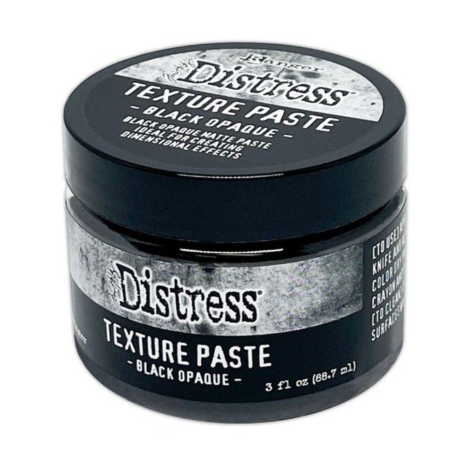 Ranger, Distress - texture paste black opaque - 88ml environ
