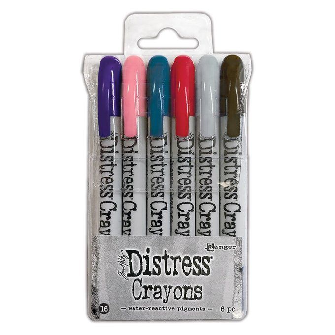 6 Crayons distress, Ranger, set n°16