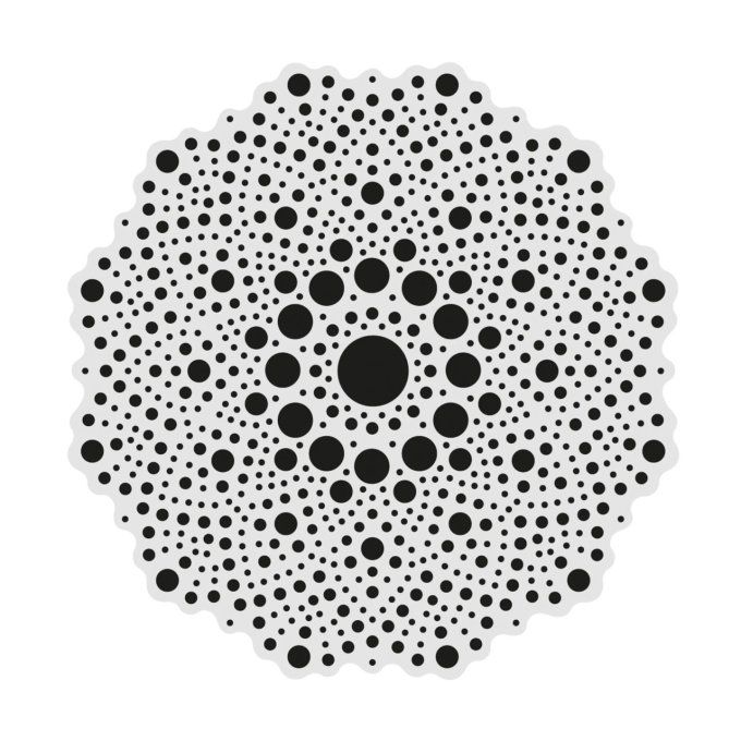 Aladine, Dot painting, Support 10cm de diamètre, + 1 pochoir