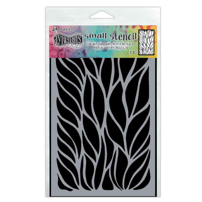 Pochoir - Fronds of fun, dimension : 11.5x19.5cm environ  - Dylusions 