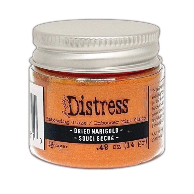 Distress Embossing glaze, Tim Holtz, couleur : dried marigold