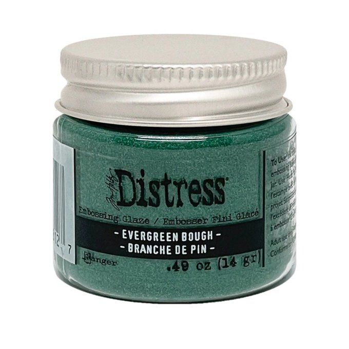 Distress Embossing glaze, Tim Holtz, couleur : Evergreen bough