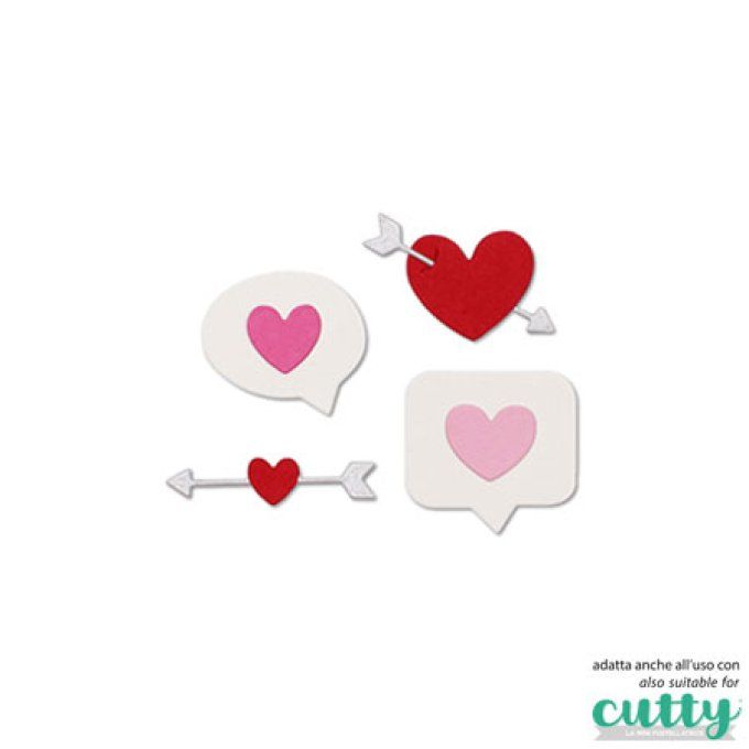 8 Dies/matrices de découpe : Love mix