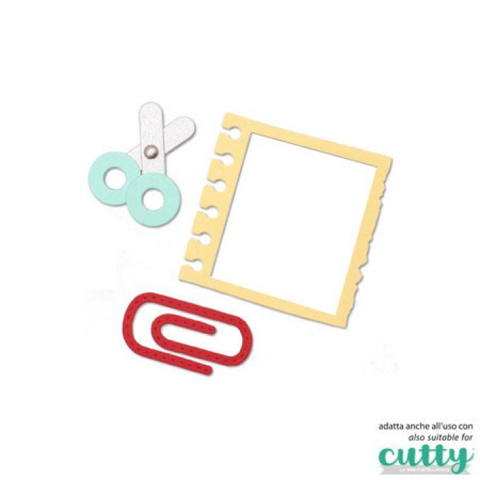 3 Dies/matrices de découpe, rentrée scolaire