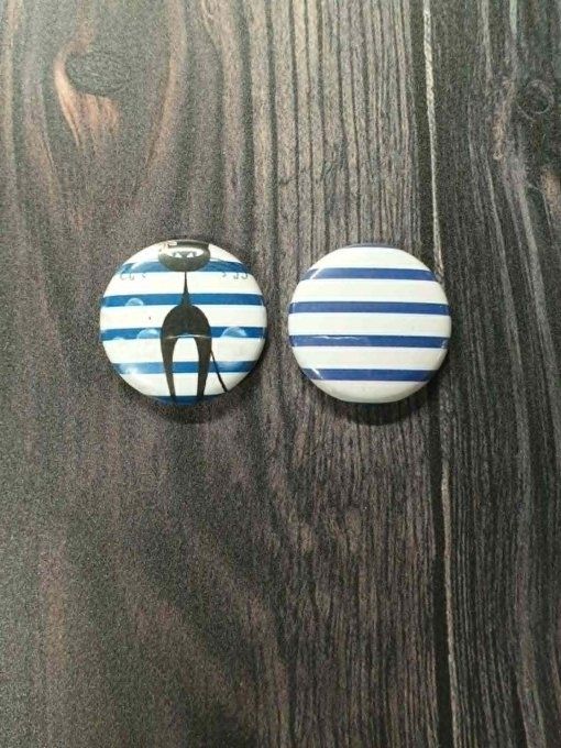 2 badges, 25mm de diamètre - Chat