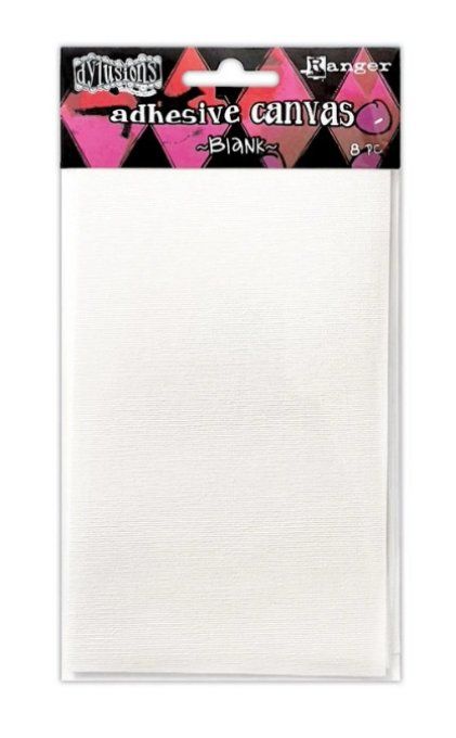 Ranger, Dylusions - 8 pièces, canvas blank adhesive, dimension 15.2x8.9cm environ