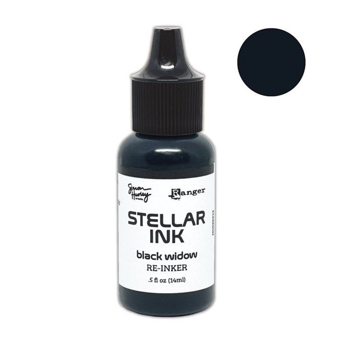Recharge, encre stellar ink, couleur : Black widow - 14ml