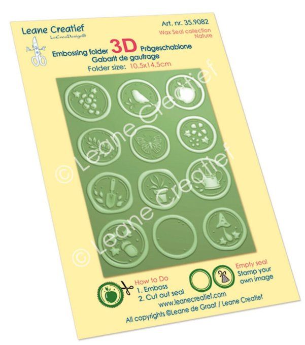 Classeur d'embossage, Leane creatief - cachet de cire, Nature