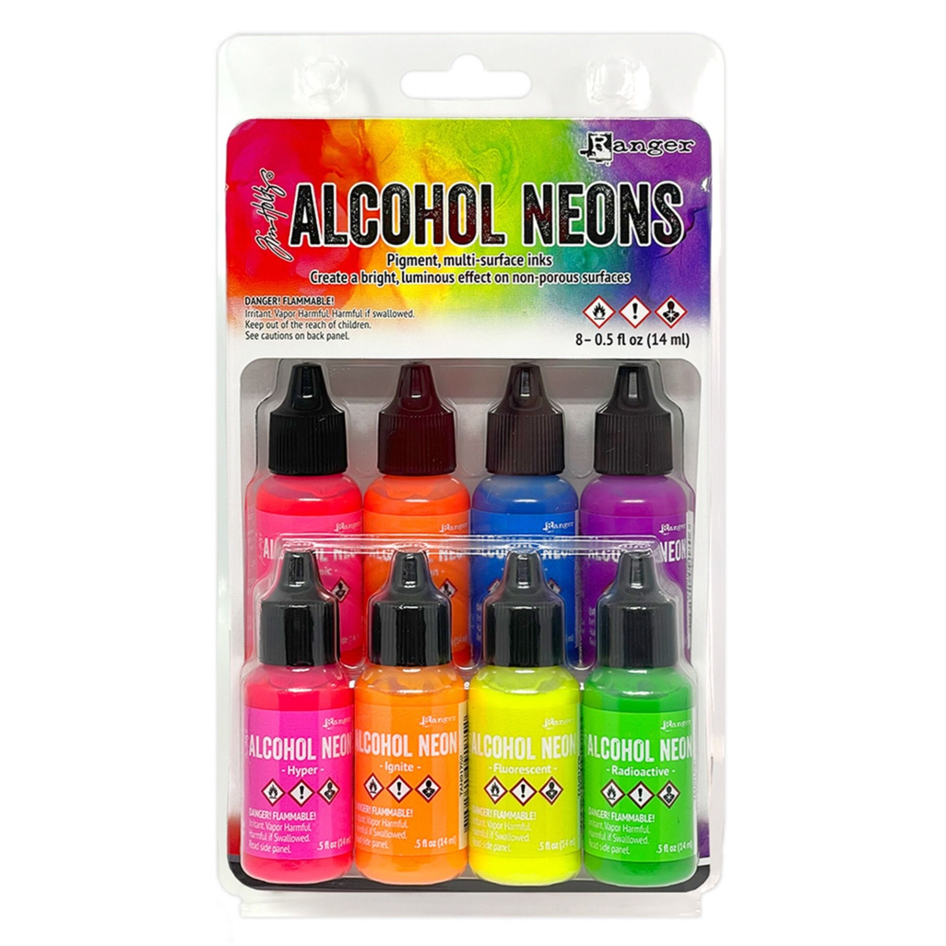 Ranger, 8 Encres à alcool, Yonder - 14ml environ - Neons