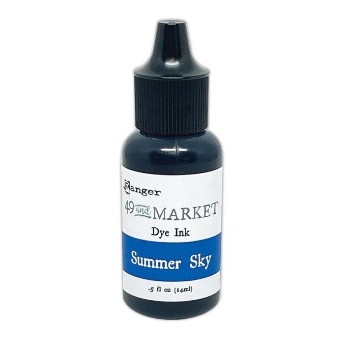 Ranger, 49&Market - Dye ink - Re-inkers - 14ml - Summer sky