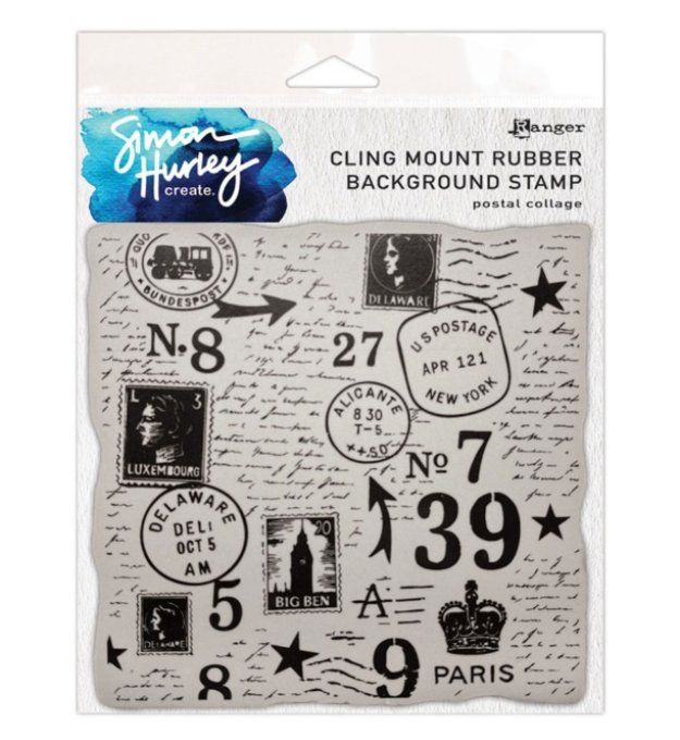 1 Tampon cling/caoutchouc - Ranger Simon Hurley - Tampon de fond, timbres et écritures