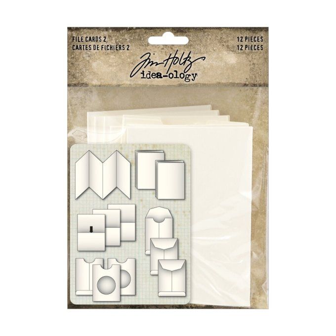 12 pièces, cartes - Idea-ology, tim holtz 