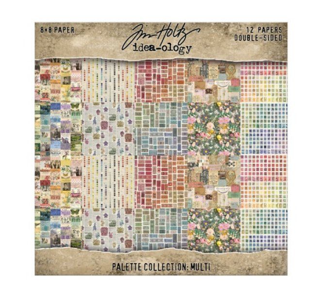 12 feuilles, 20x20cm, Idea-ology, Palette collection - Multi