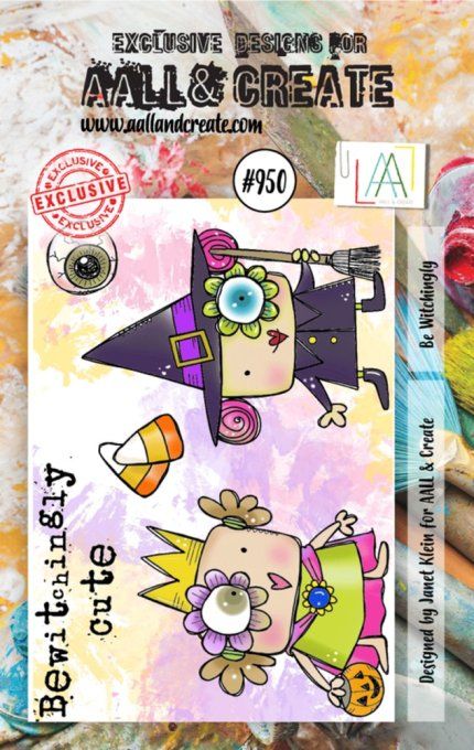 5 Petits Tampons - AALL&Create - Be Witchingig - dim. de la planche : 7.5x10cm env.