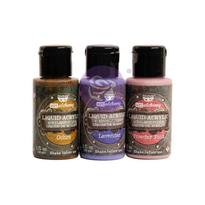 3 pots de Peinture fluide, Art Alchemy, Sentimental set