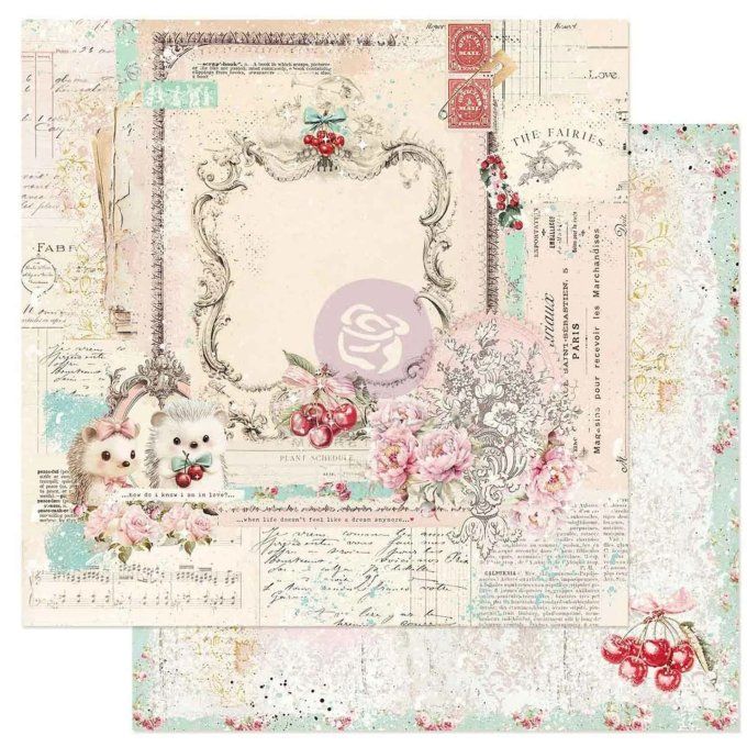 16 feuilles format 30x30cm, Cherry sweet - Prima marketing