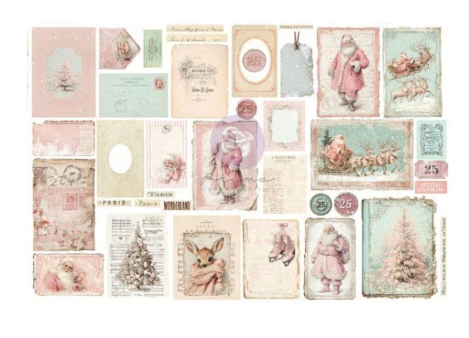 Prima marketing - Christmas blush - Junk journal kit