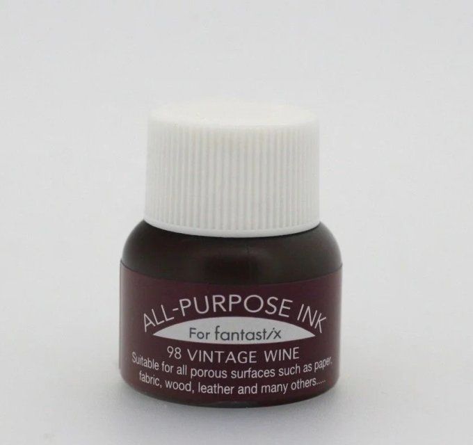 Tsukineko, Flacon d'encre All-Purpose, 15ml - Couleur : Vintage wine