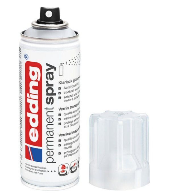 Spray permanent vernis clair brillant edding 5200 - 200ml