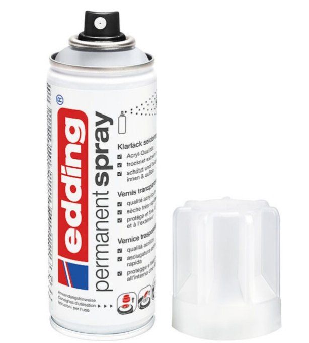 Spray permanent vernis clair mat edding 5200 - 200ml