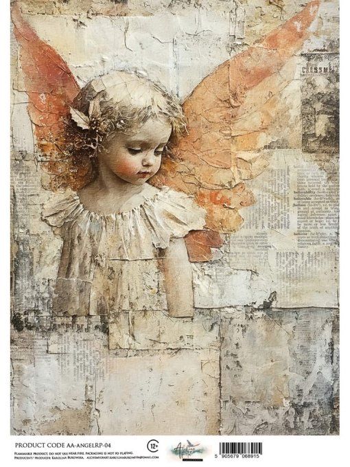 Feuille de riz, Angels,  format A4