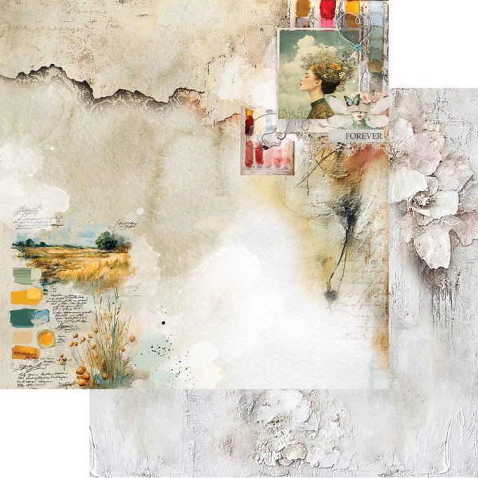 12 feuilles, 30x30cm, collection : Art - 250gsm 