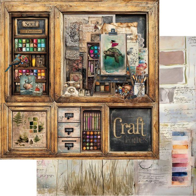 12 feuilles, 20x20cm, collection : Art - 190gsm 