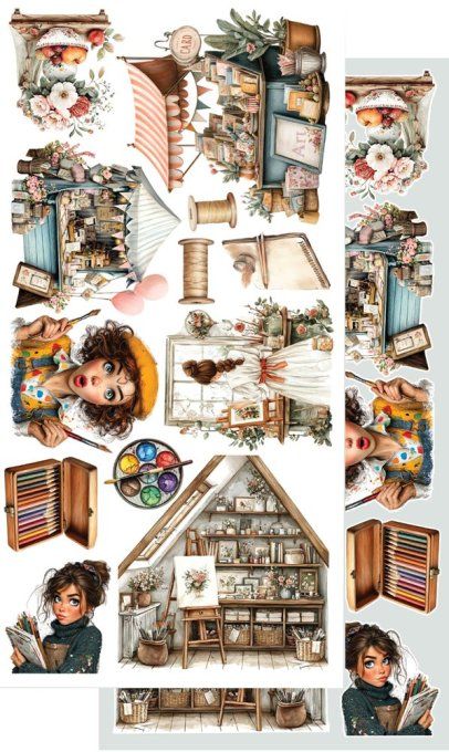 6 feuilles, 15x30cm, collection : Art - 250gsm