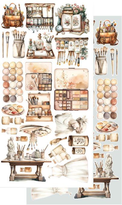 12 feuilles, 15x30cm, collection : Art - 250gsm