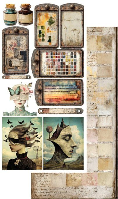 6 feuilles, 15x30cm, collection : Art - 250gsm