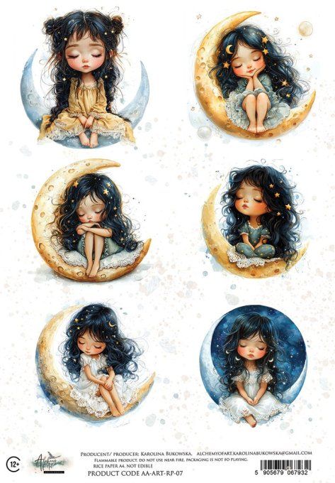 Feuille de riz, Art,  format A4