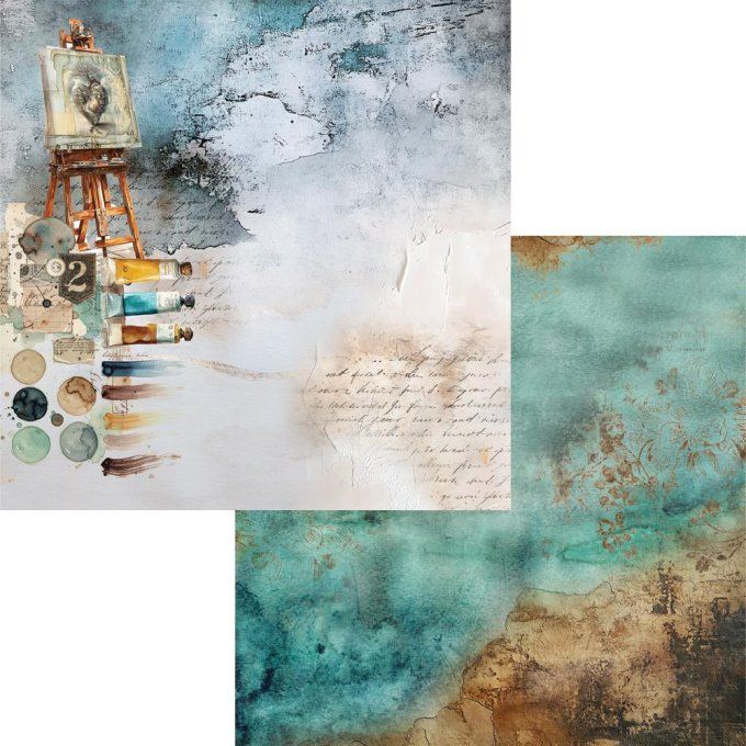 6 feuilles, 30x30cm, collection : Art 2 - 250gsm