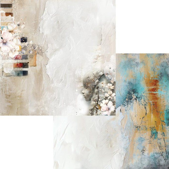 6 feuilles, 30x30cm, collection : Art 2 - 250gsm