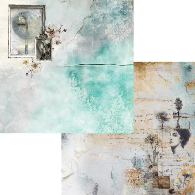 12 feuilles, 20x20cm, collection : Art 2 - 190gsm