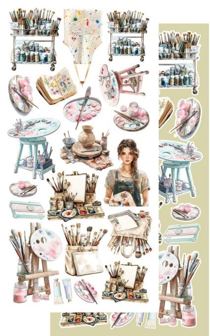 6 feuilles, 15x30.5cm, collection : Art 2 - 250gsm