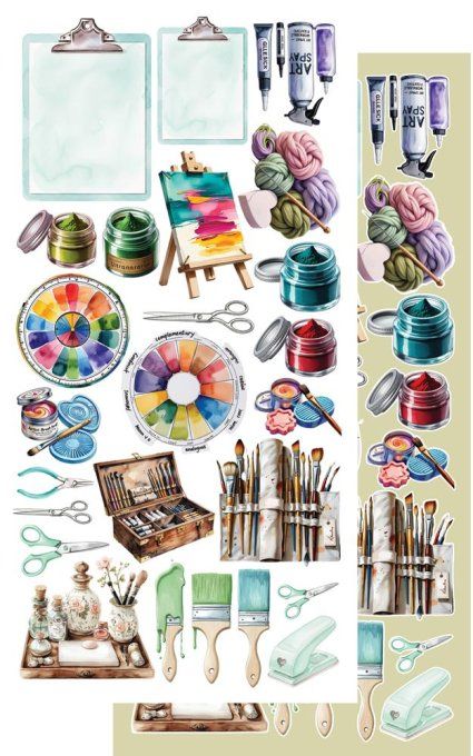 6 feuilles, 15x30.5cm, collection : Art 2 - 250gsm