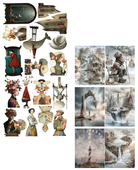 14 feuilles, 15x30.5cm, collection : Art 2 - 250gsm