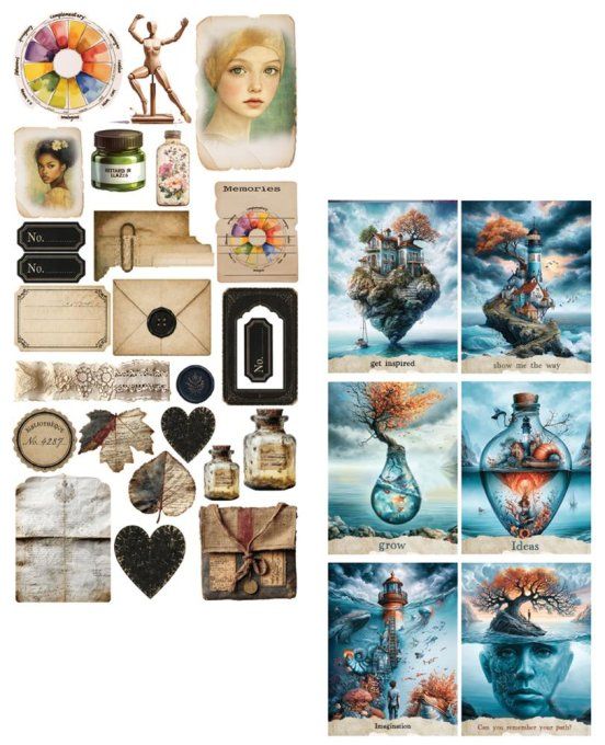 14 feuilles, 15x30.5cm, collection : Art 2 - 250gsm