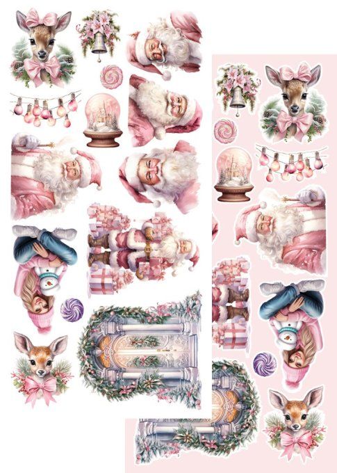 6 feuilles, 15x30cm, collection : Beautiful memories, Winter