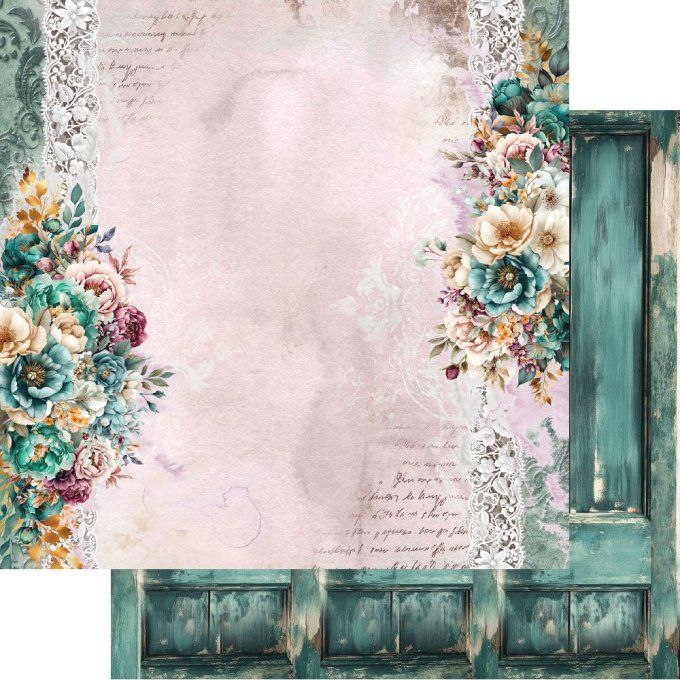 Ensemble de 24 feuilles, 15x15cm, collection : Dreamy dreams, 250gsm