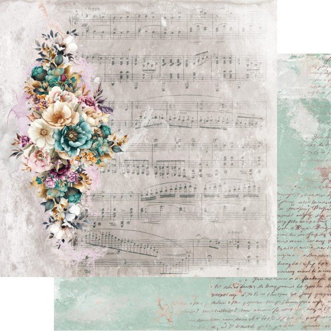 Ensemble de 24 feuilles, 15x15cm, collection : Dreamy dreams, 250gsm