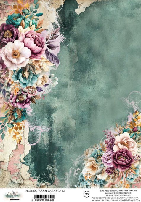 Feuille de riz, Dreamy dreams,  format A4