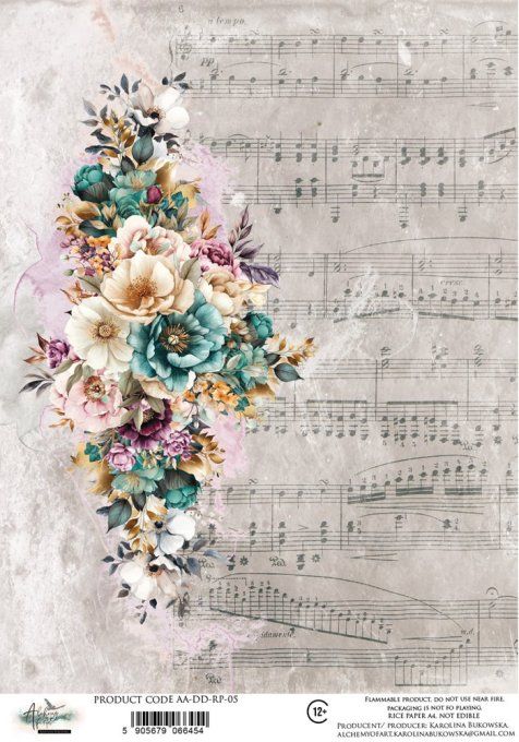 Feuille de riz, Dreamy dreams,  format A4